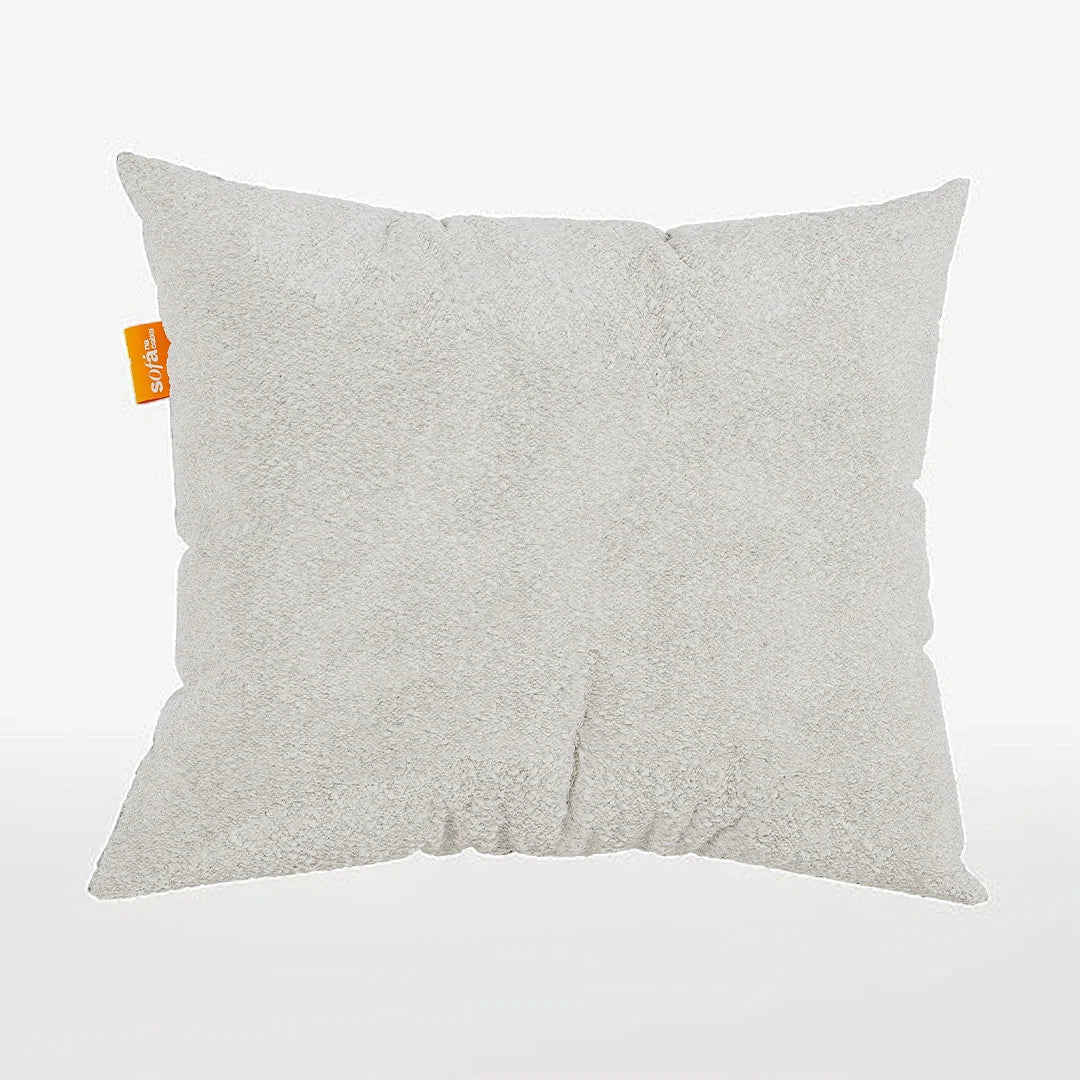 Almofada Tecido Bouclé  - Cor Linho - 45x45cm